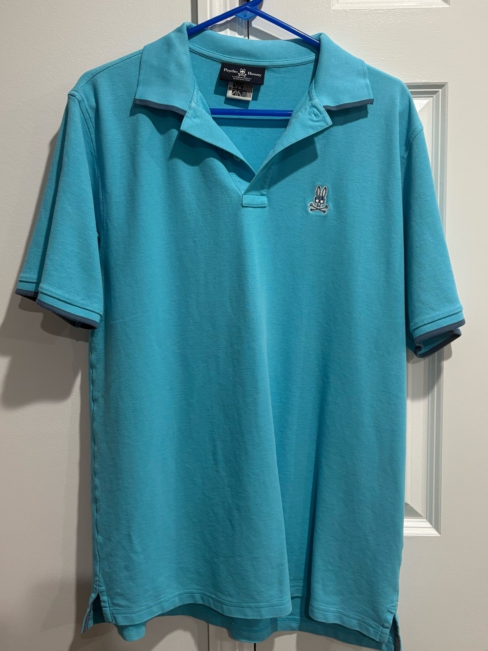 Psycho Bunny Men’s Turquoise Blue Polo Shirt